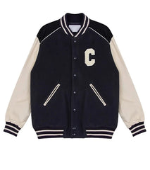 Hueningkai Leather Baseball Jacket