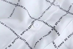 Hyunjin Letter Print Long Shirt