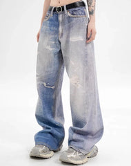 J-Hope Faded Distressed Jeans