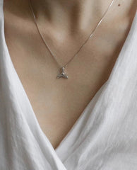 J-Hope Silver Dolphin Tail Necklace