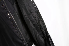 J-Hope Noir Studded Bomber Jacket