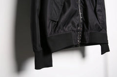 J-Hope Noir Studded Bomber Jacket