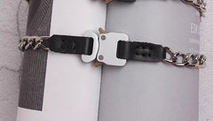 Jake Silver Chain Buckle Necklace