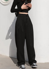 Jay Noir Wide-Leg Pants