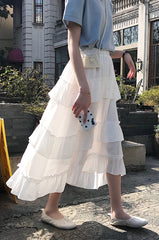Jennie Tri-Layered Ruffle Skirt