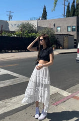 Jennie Tri-Layered Ruffle Skirt