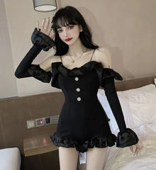 Jennie Ruffled Mini Jumpsuit