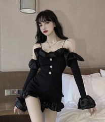Jennie Ruffled Mini Jumpsuit