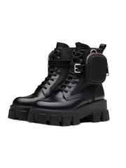 Jimin Combat Boots with Strap Pocket