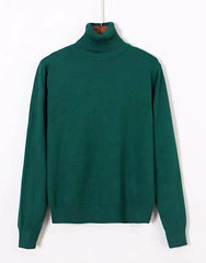 Jimin Olive Classic Turtleneck Sweater