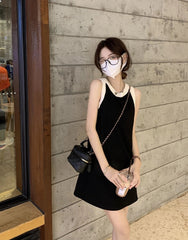 Jisoo Minimalist Trapeze Dress