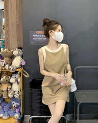 Jisoo Minimalist Trapeze Dress
