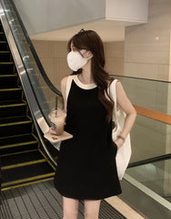 Jisoo Minimalist Trapeze Dress