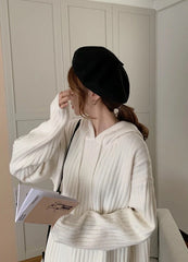 Jungwon Hooded Ribbed Dress