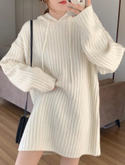 Jungwon Hooded Ribbed Dress