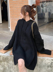 Jungwon Hooded Ribbed Dress