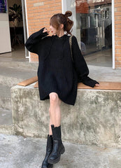Jungwon Hooded Ribbed Dress