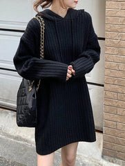 Jungwon Hooded Ribbed Dress