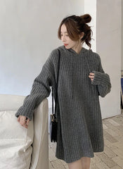 Jungwon Hooded Ribbed Dress