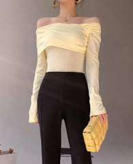 Karina Oblique Shoulder Top