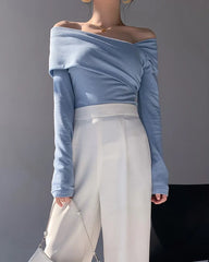Karina Oblique Shoulder Top