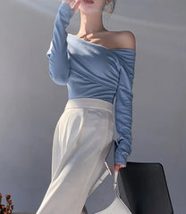 Karina Oblique Shoulder Top
