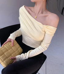 Karina Oblique Shoulder Top