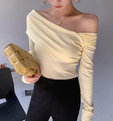 Karina Oblique Shoulder Top
