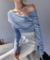 Karina Oblique Shoulder Top