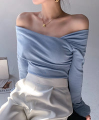 Karina Oblique Shoulder Top