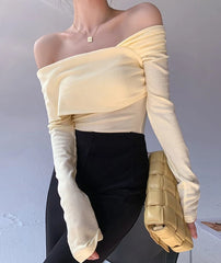 Karina Oblique Shoulder Top