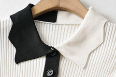 Karina Scallop Knitted Polo Shirt