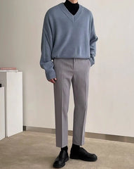 Sunghoon Sky Knit V-Neck Sweater