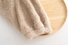 Wonhee Bear Ears Plush Coat