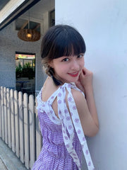 Lily Checkered Mini Dress