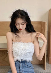 Lisa Fluffy Crop Top