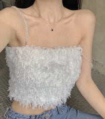 Lisa Fluffy Crop Top