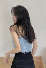 Lisa Fluffy Crop Top