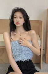 Lisa Fluffy Crop Top
