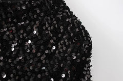 Liz Sparkly Sequin Cropped Jacket