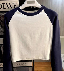 Karina Navy Raglan T-Shirt