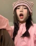 Taehyung Crochet Cat Ears Hat
