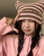 Taehyung Crochet Cat Ears Hat