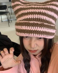 Taehyung Crochet Cat Ears Hat