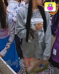 Hyein Pink-Green Tie-Dye Skirt