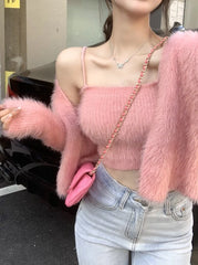 Jisoo Mohair Cardigan Set