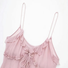 Lily Ruffled Sling Top