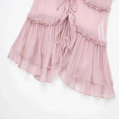 Lily Ruffled Sling Top