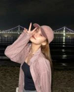 Yeji Pink Stripe Button-Down Shirt