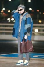 RM Patchwork Long Cardigan